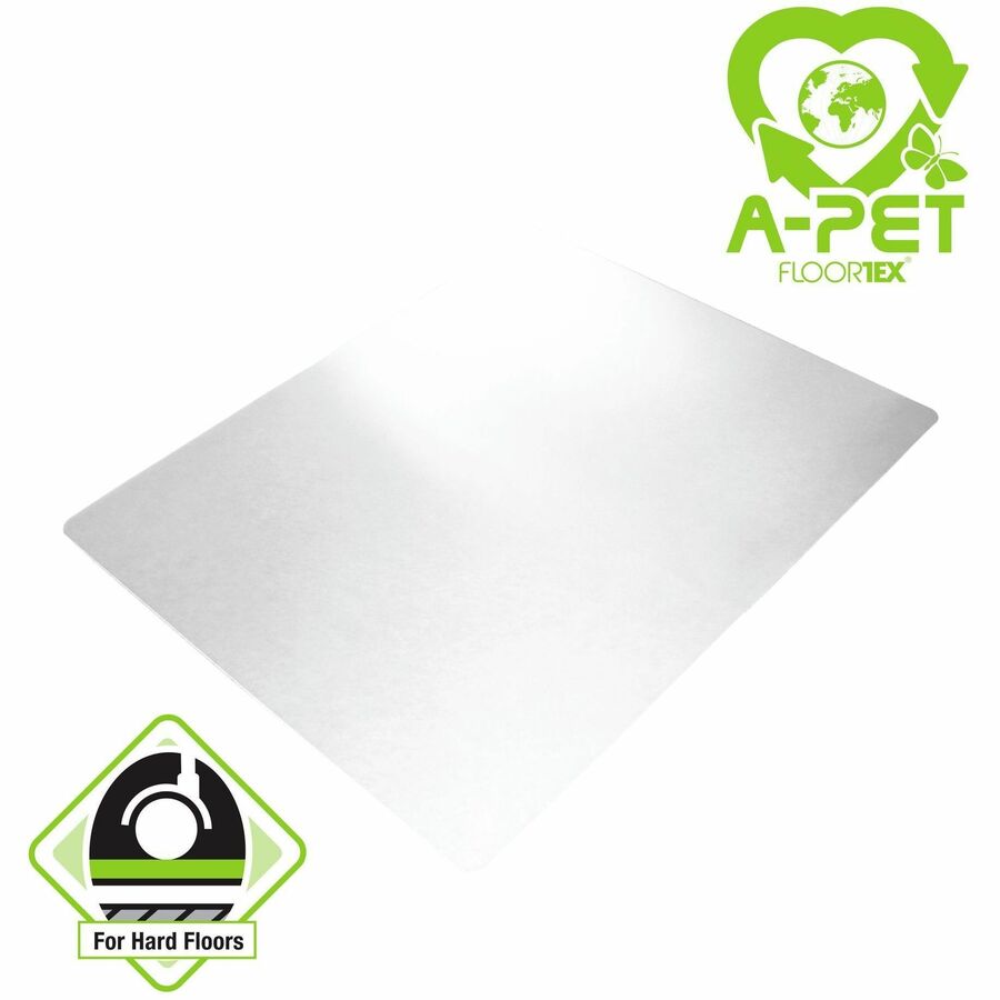 advantagemat-plus-apet-rectangular-for-hard-floors-46-x-60-hard-floor-60-length-x-46-width-x-0060-depth-x-0060-thickness-rectangular-amorphous-polyethylene-terephthalate-apet-clear-1each-taa-compliant_flrnccmflas0006 - 2