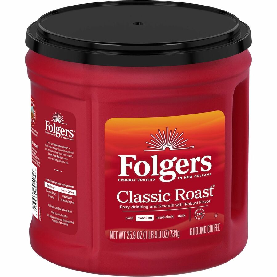 Folgers Ground Classic Roast Coffee - Medium - 25.9 oz - 294 / Pallet