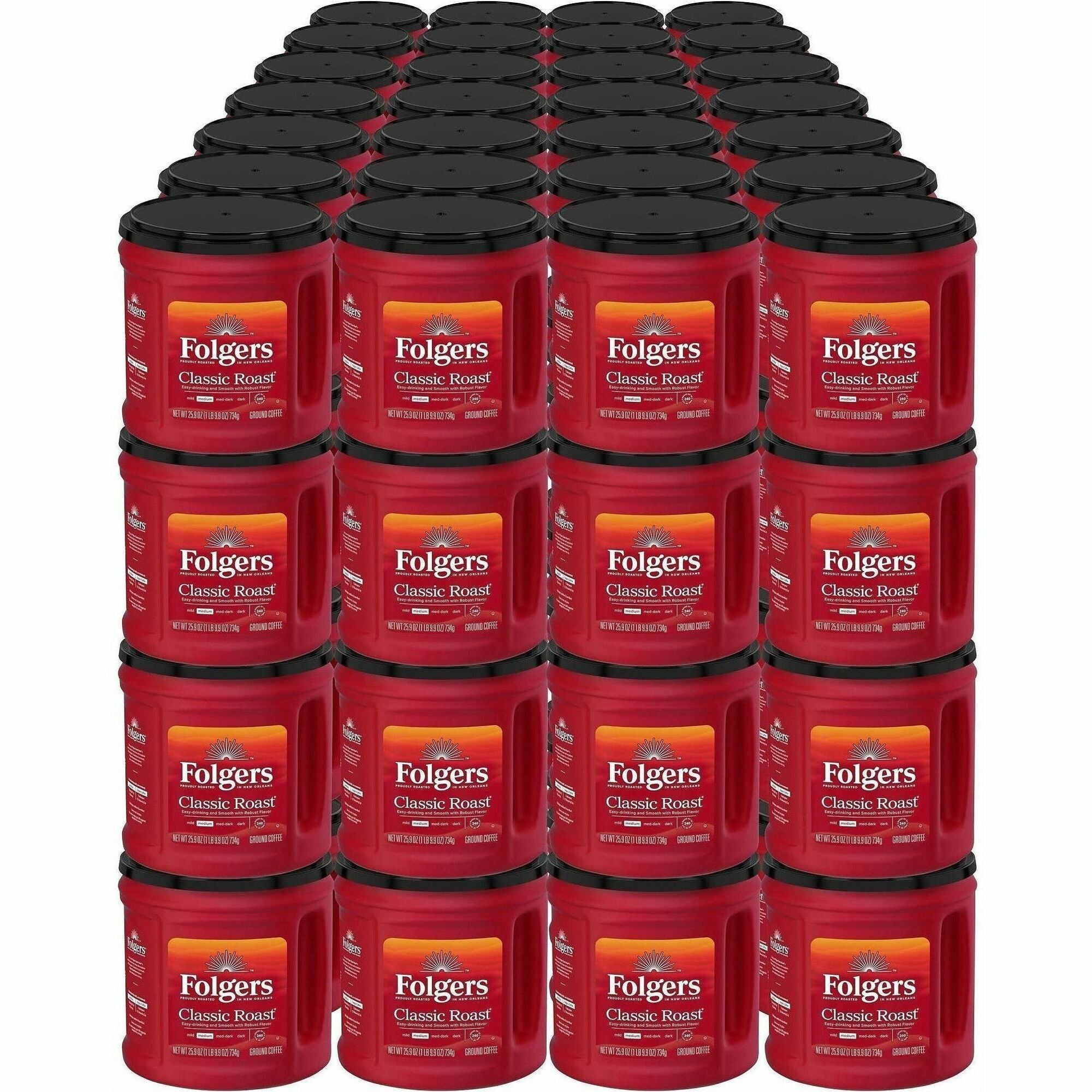 Folgers Ground Classic Roast Coffee - Medium - 25.9 oz - 294 / Pallet