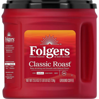 Folgers Ground Classic Roast Coffee - Medium - 25.9 oz - 294 / Pallet