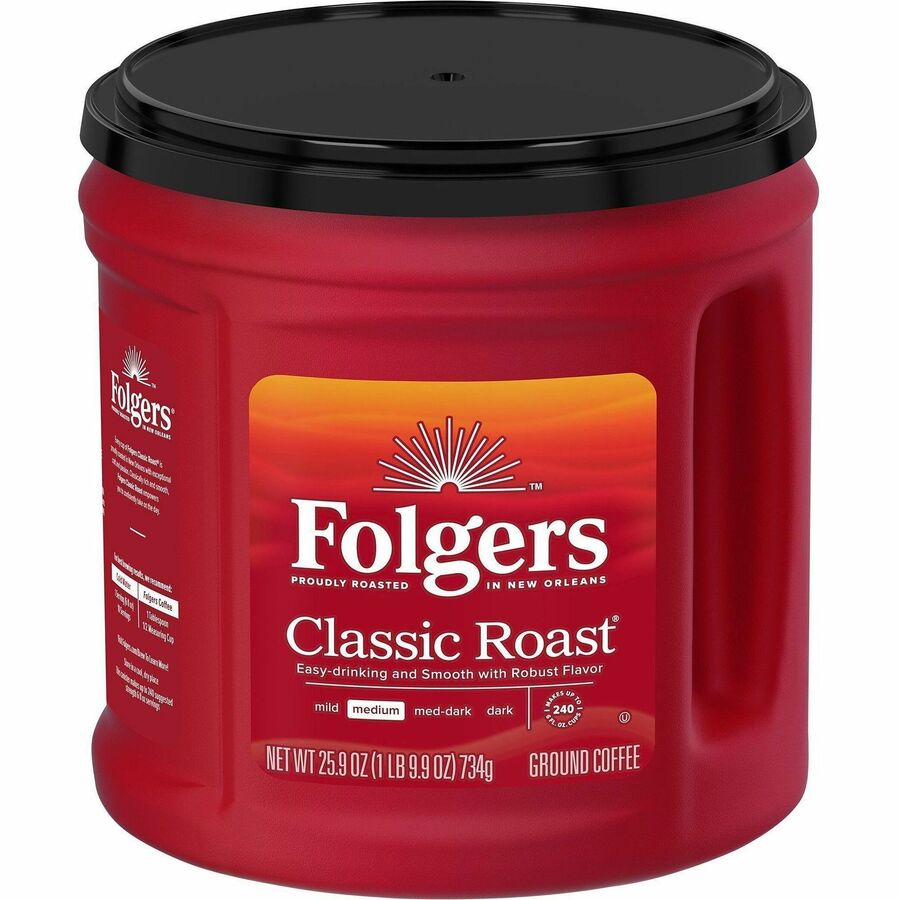 Folgers Ground Classic Roast Coffee - Medium - 25.9 oz - 294 / Pallet