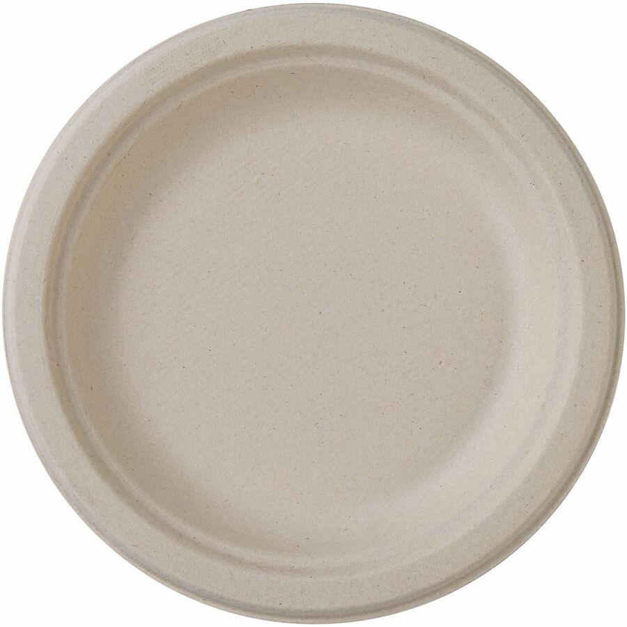 genuine-joe-6-compostable-plates-breakroom-office-disposable-white-natural-sugarcane-body-50-pack_gjo10229 - 4