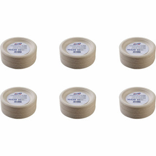 Genuine Joe 6" Compostable Plates - 50 / Pack - Breakroom, Office - Disposable - White, Natural - Sugarcane Body - 20 / Carton
