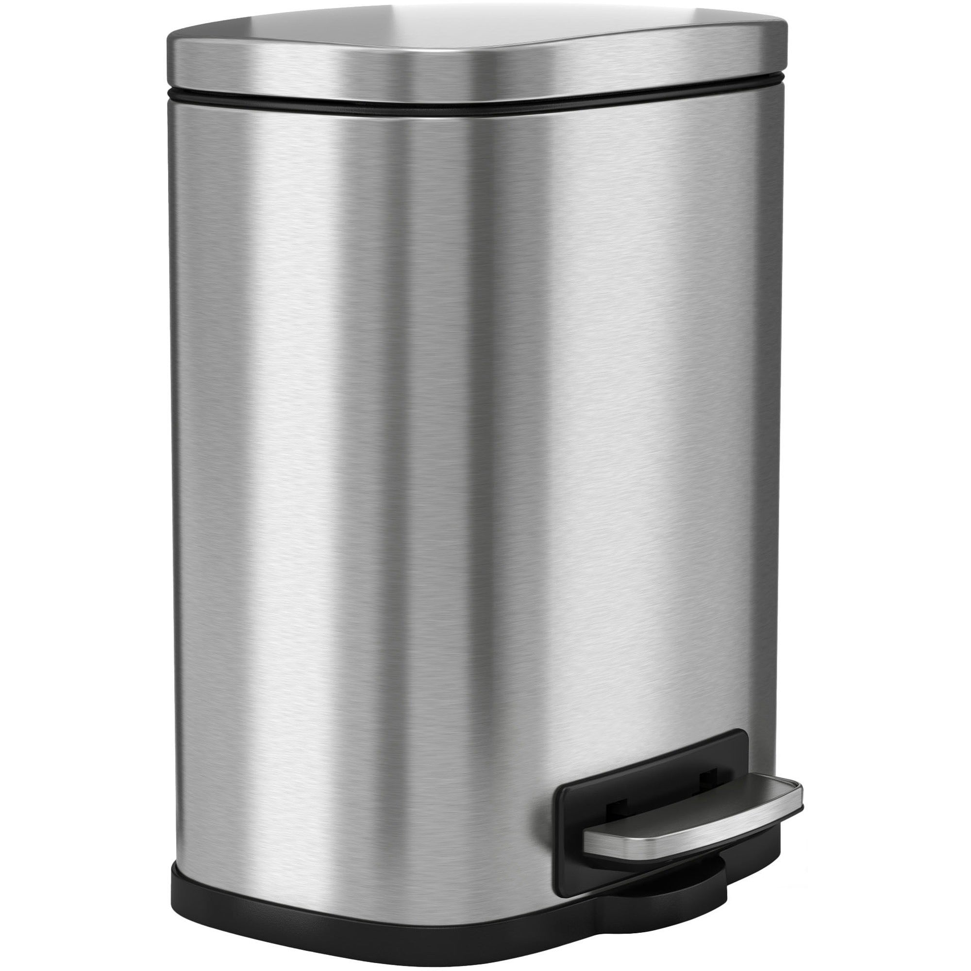 hls-commercial-fire-rated-soft-step-trash-can-132-gal-capacity-pedal-control-handle-durable-smooth-lid-closure-fingerprint-proof-fire-retardant-removable-inner-bin-118-height-x-85-width-x-73-depth-stainless-steel-silver-1-ea_hlchlss01rfr - 1