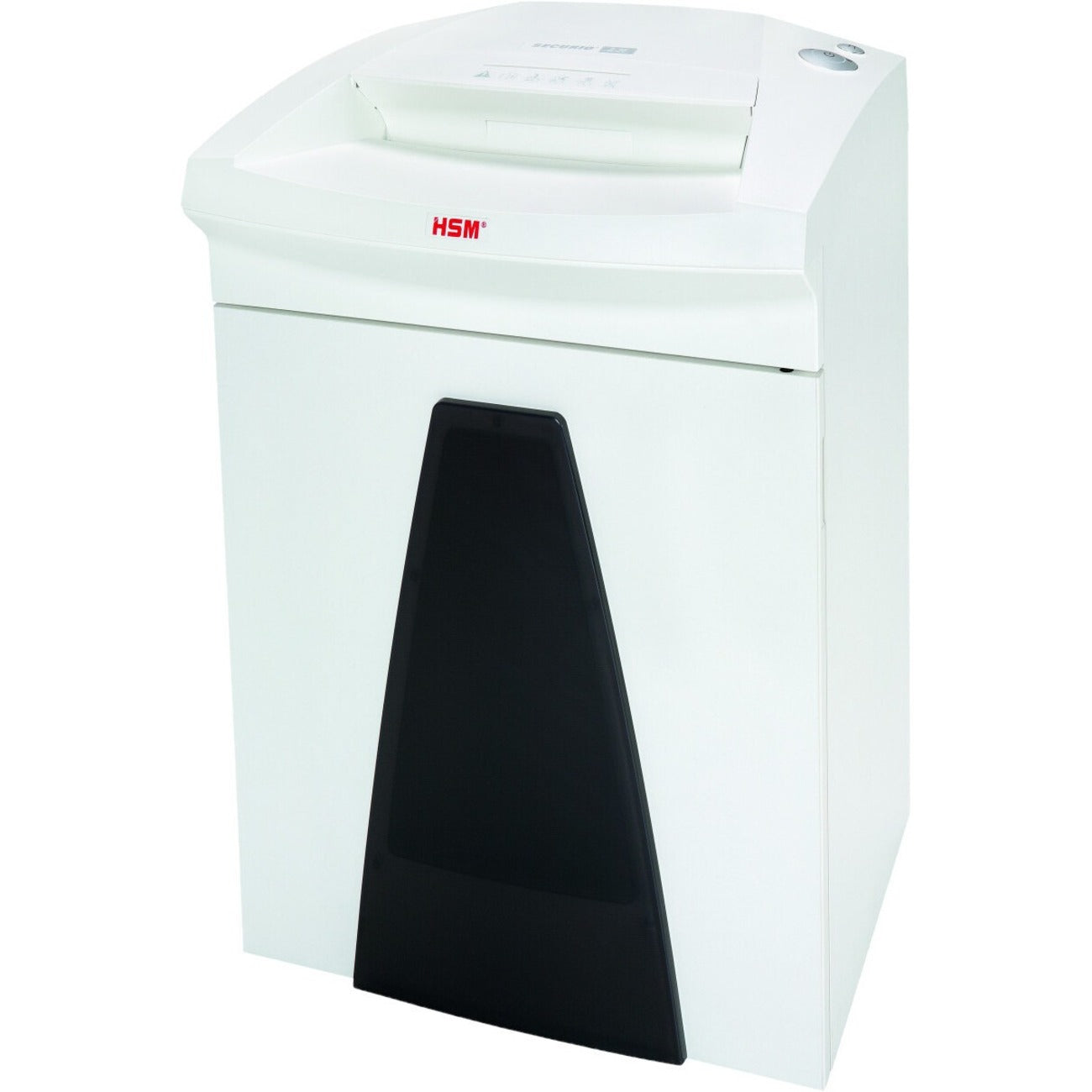 HSM SECURIO B26 - 3/16" x 1 1/8" - Continuous Shredder - Particle Cut - 16 Per Pass - for shredding Paper, Paper Clip, Staples, CD, DVD, Credit Card - 0.188" x 1.125" Shred Size - P-4/O-3/T-4/E-3/F-1 - 12.20" Throat - 14.50 gal Wastebin Capacity - Wh