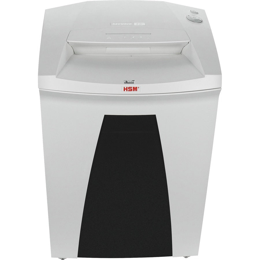 HSM SECURIO B32 - 1/16" x 5/8" - Continuous Shredder - Particle Cut - 11 Per Pass - for shredding Credit Card, Paper, Paper Clip, Staples - 0.063" x 0.625" Shred Size - P-5/T-5/E-4/F-2 - 12.20" Throat - 21.70 gal Wastebin Capacity - White