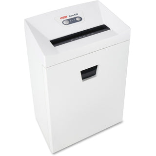 HSM Pure 420 - 3/16" x 1 1/8" - Continuous Shredder - Particle Cut - 15 Per Pass - for shredding Staples, Paper, Paper Clip, Credit Card, CD, DVD - 0.188" x 1.125" Shred Size - P-4/O-3/T-4/E-3/F-1 - 9.45" Throat - 9.20 gal Wastebin Capacity - White -