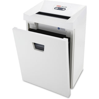 HSM Pure 420 - 3/16" x 1 1/8" - Continuous Shredder - Particle Cut - 15 Per Pass - for shredding Staples, Paper, Paper Clip, Credit Card, CD, DVD - 0.188" x 1.125" Shred Size - P-4/O-3/T-4/E-3/F-1 - 9.45" Throat - 9.20 gal Wastebin Capacity - White -