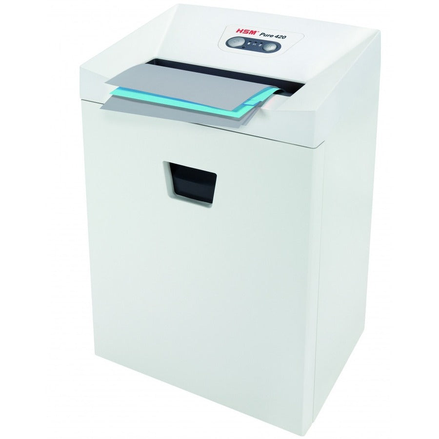 hsm-pure-420-3-16-x-1-1-8-continuous-shredder-particle-cut-15-per-pass-for-shredding-staples-paper-paper-clip-credit-card-cd-dvd-0188-x-1125-shred-size-p-4-o-3-t-4-e-3-f-1-945-throat-920-gal-wastebin-capacity-white-_hsm2343113 - 5