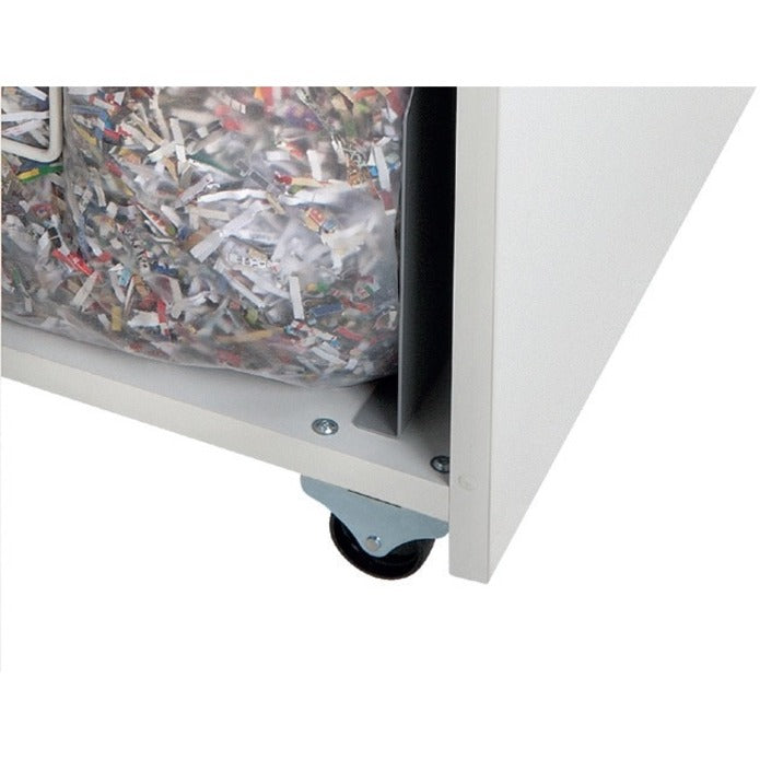 HSM Pure 530 - 3/16" x 1 1/8" - Continuous Shredder - Particle Cut - 16 Per Pass - for shredding Staples, Paper, Paper Clip, Credit Card, CD, DVD - 0.188" x 1.125" Shred Size - P-4/O-3/T-4/E-3/F-1 - 11.81" Throat - 21.10 gal Wastebin Capacity - White