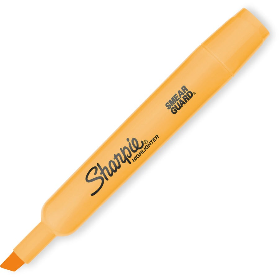 Sharpie SmearGuard Tank Style Highlighters - Wide, Narrow Marker Point - Chisel Marker Point Style - Assorted - 6 / Pack