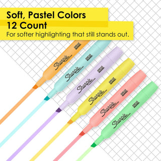 sharpie-smearguard-tank-style-highlighters-wide-narrow-marker-point-chisel-marker-point-style-assorted-12-pack_san2157494 - 3