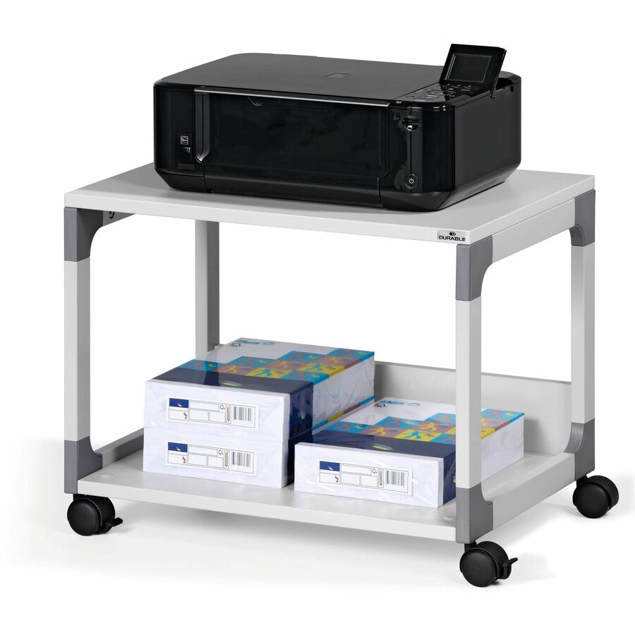 System 48 Multi-Function Trolley, Metal, 2 Shelves, 23.6 x 18.7 x 17, Gray
