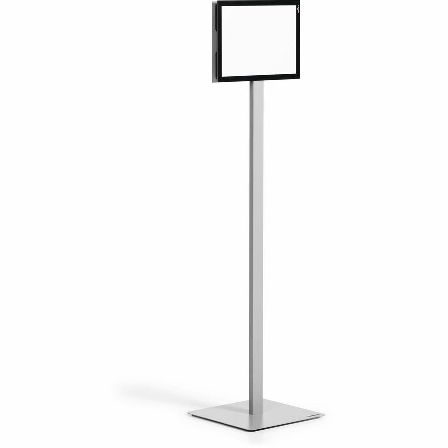 Info Stand Basic Floor Stand, 51.57" Tall, Black Stand, 8.5 x 11 Face