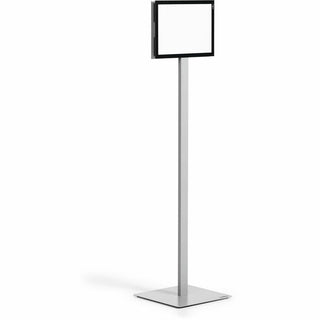 Info Stand Basic Floor Stand, 51.57" Tall, Black Stand, 8.5 x 11 Face