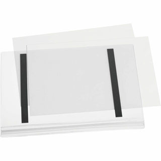 Magnetic Water-Resistant Sign Holder, 8.5 x 11, Clear Frame, 5/Pack