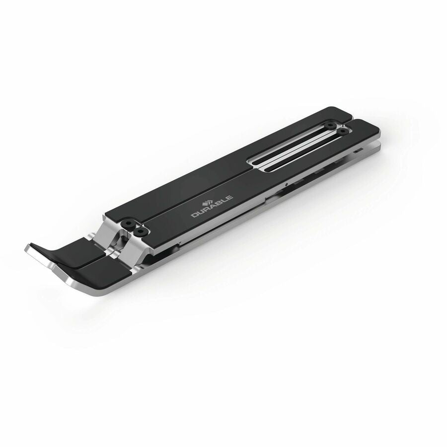 DURABLE Laptop Stand FOLD - Upto 15" Screen Size Notebook Support - Aluminum - Silver