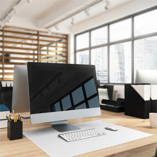 DURABLE Contoured Edge Desk Mat - Office - 19.69" Length x 25.59" Width - Rectangular - Polypropylene - Transparent - 1Each