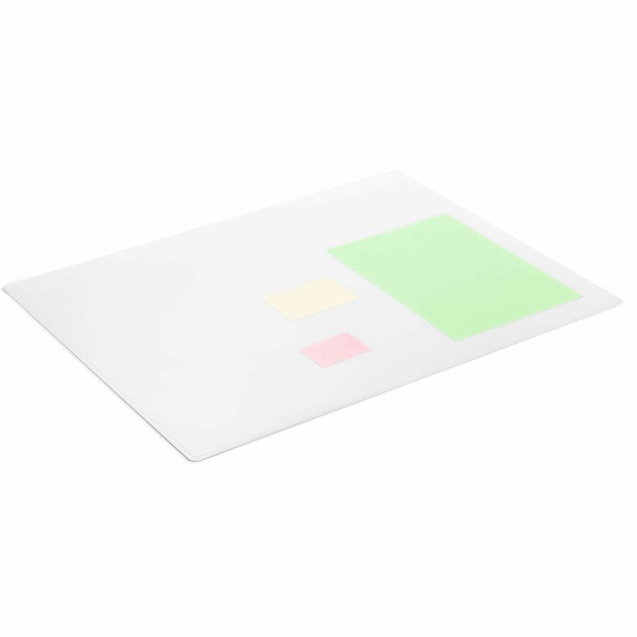 DURABLE Contoured Edge Desk Mat - Office - 19.69" Length x 25.59" Width - Rectangular - Polypropylene - Transparent - 1Each