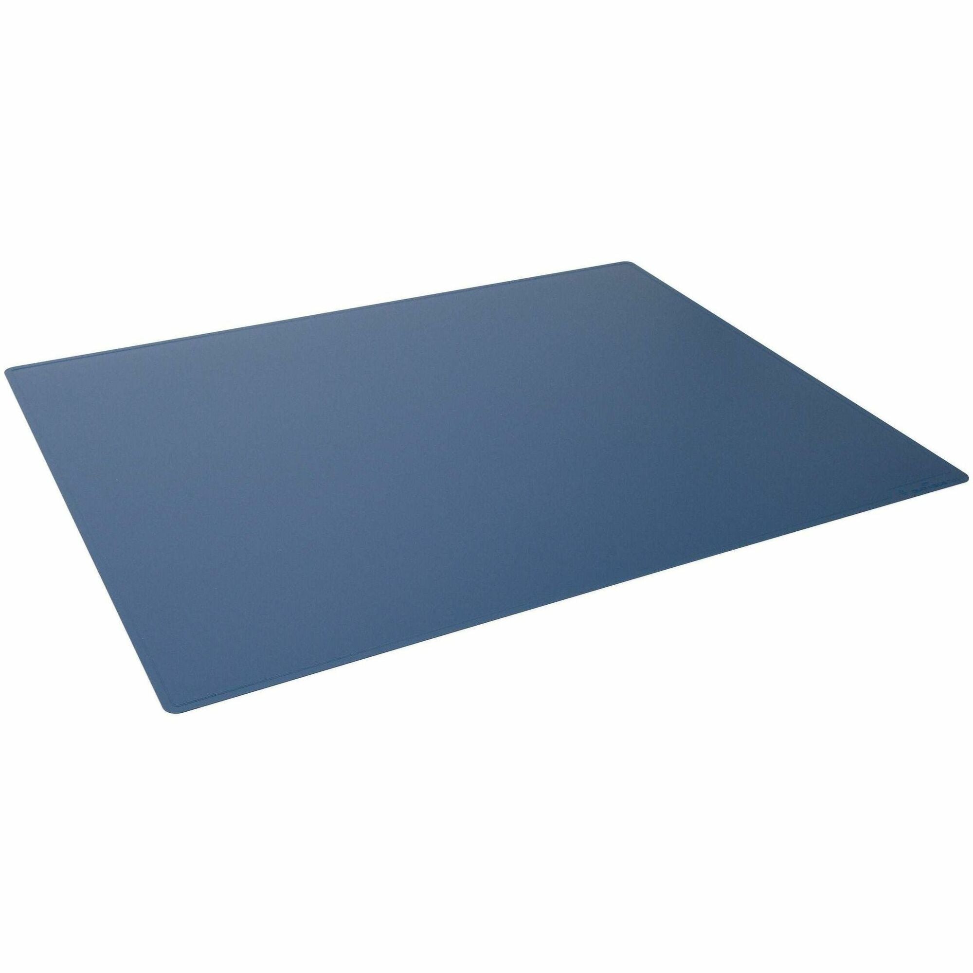 DURABLE Contoured Edge Desk Mat - Office - 19.69" Length x 25.59" Width - Rectangular - Polypropylene, Plastic - Dark Blue - 5 / Pack