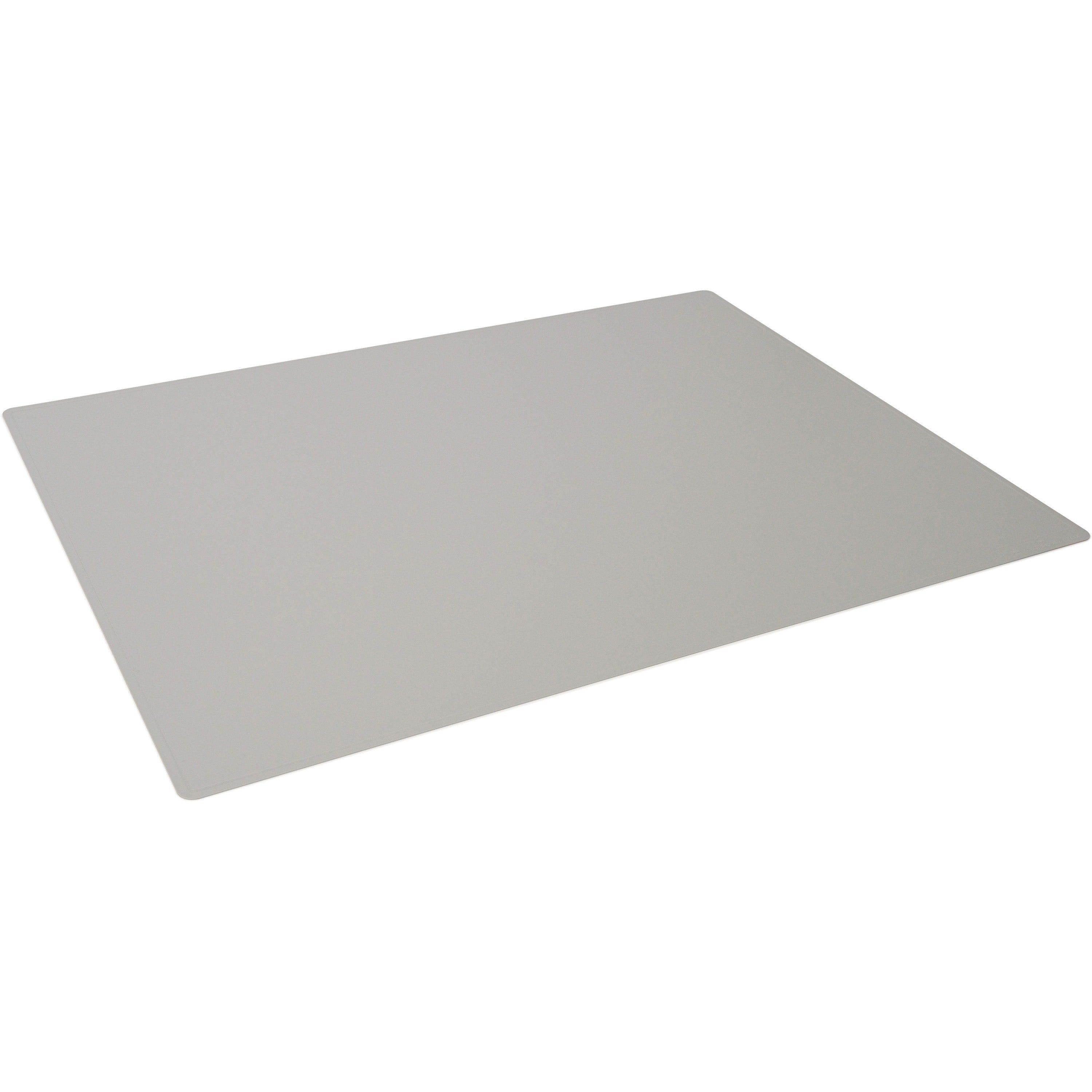 DURABLE Contoured Edge Desk Mat - Office - 19.69" Length x 25.59" Width - Rectangular - Polypropylene, Plastic - Gray - 5 / Pack