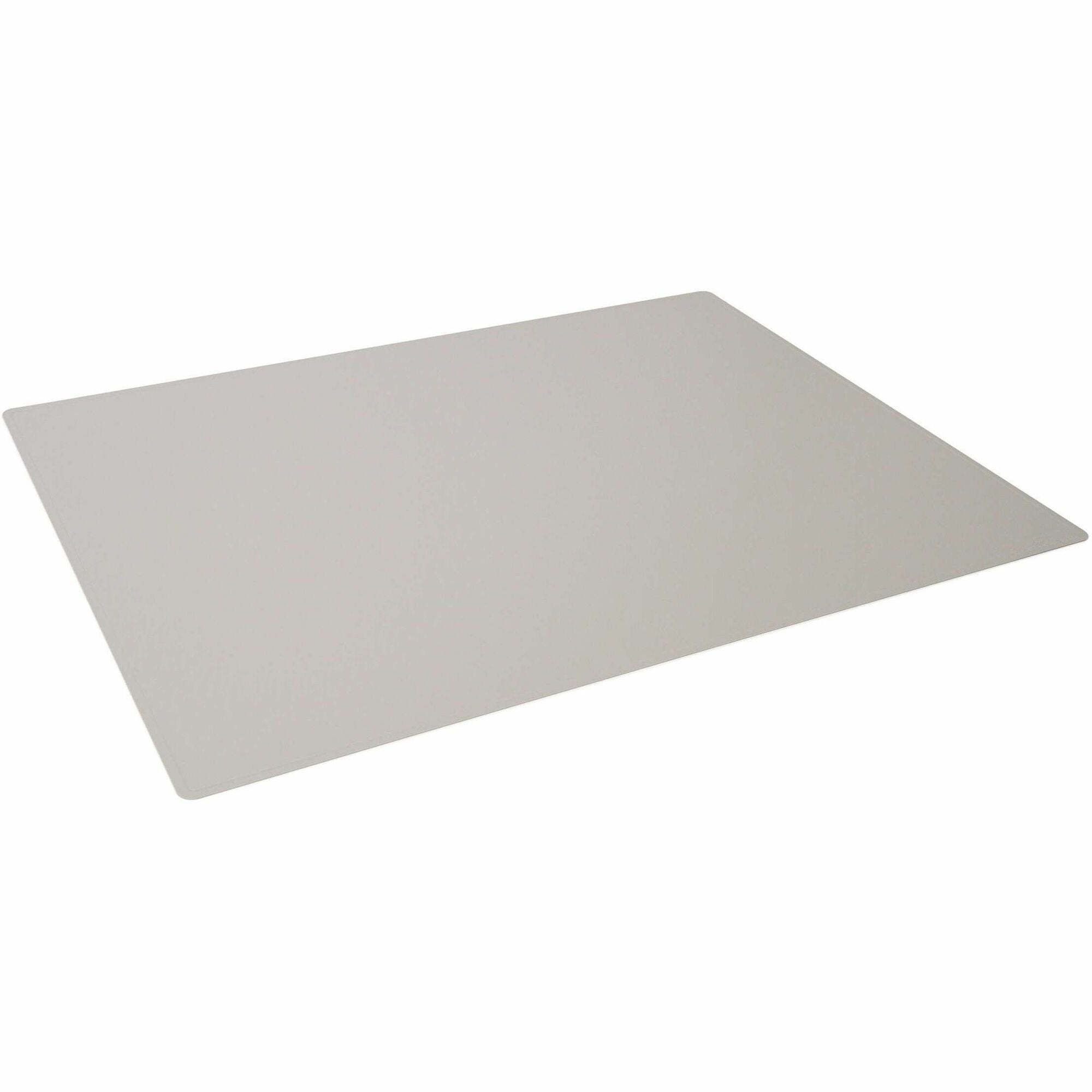 DURABLE Contoured Edge Desk Mat - Office - 19.69" Length x 25.59" Width - Rectangular - Polypropylene, Plastic - Gray - 5 / Pack