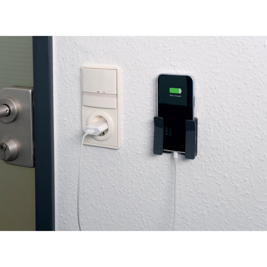 durable-visioclip-wall-mount-for-tablet-smartphone-charcoal-gray-220-lb-load-capacity-1-each_dbl893958 - 4