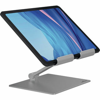 DURABLE Rise Tablet Stand - Up to 13" Screen Support - 2.20 lb Load Capacity - 8.1" Height x 6.7" Width x 5.4" Depth - Tabletop - Aluminum - Silver