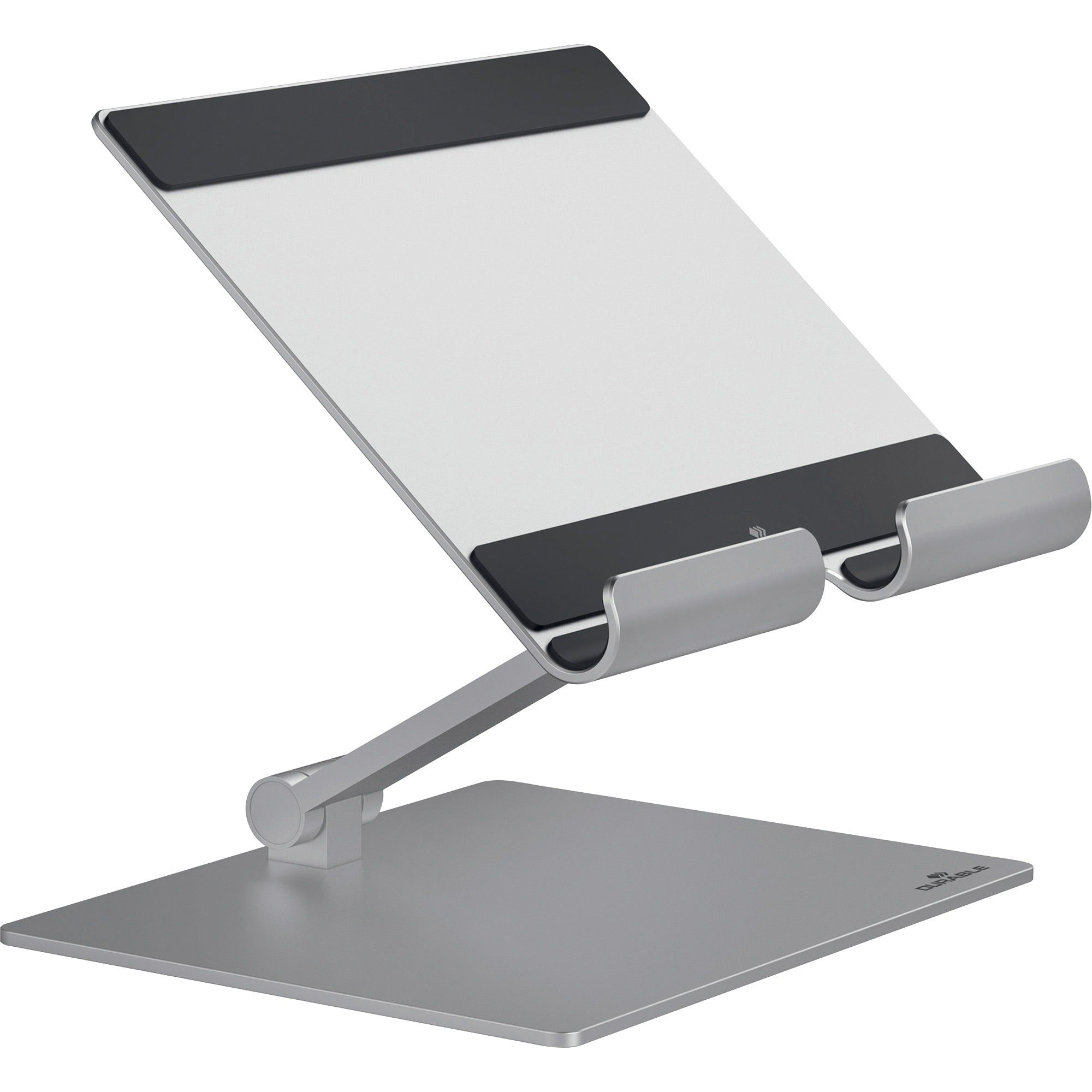 durable-rise-tablet-stand-up-to-13-screen-support-220-lb-load-capacity-81-height-x-67-width-x-54-depth-tabletop-aluminum-silver_dbl894023 - 1