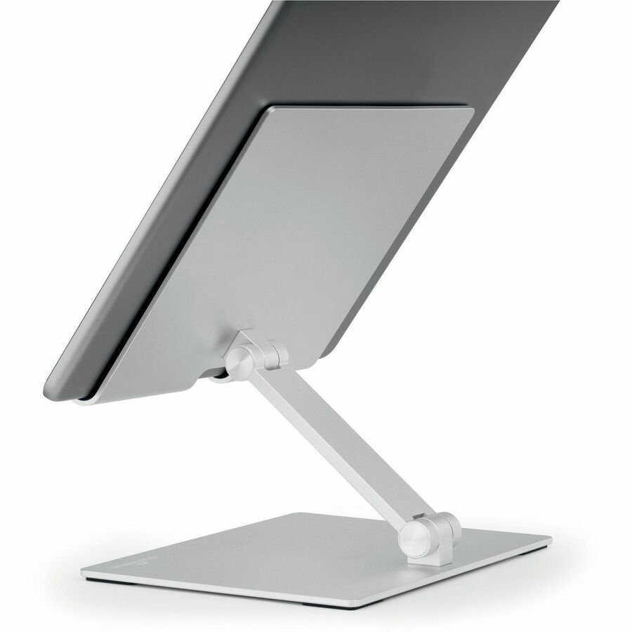 DURABLE Rise Tablet Stand - Up to 13" Screen Support - 2.20 lb Load Capacity - 8.1" Height x 6.7" Width x 5.4" Depth - Tabletop - Aluminum - Silver