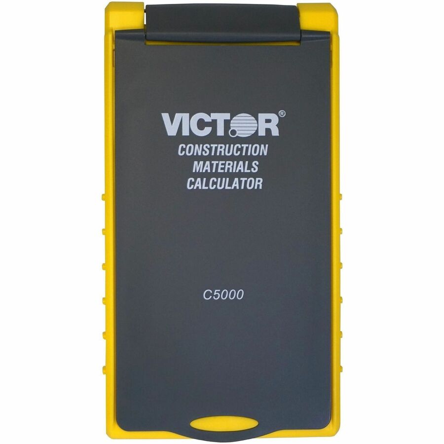 Victor C5000 Construction Materials Calculator - LCD - Battery Powered - 2 - LR44 - Yellow - 1 Each