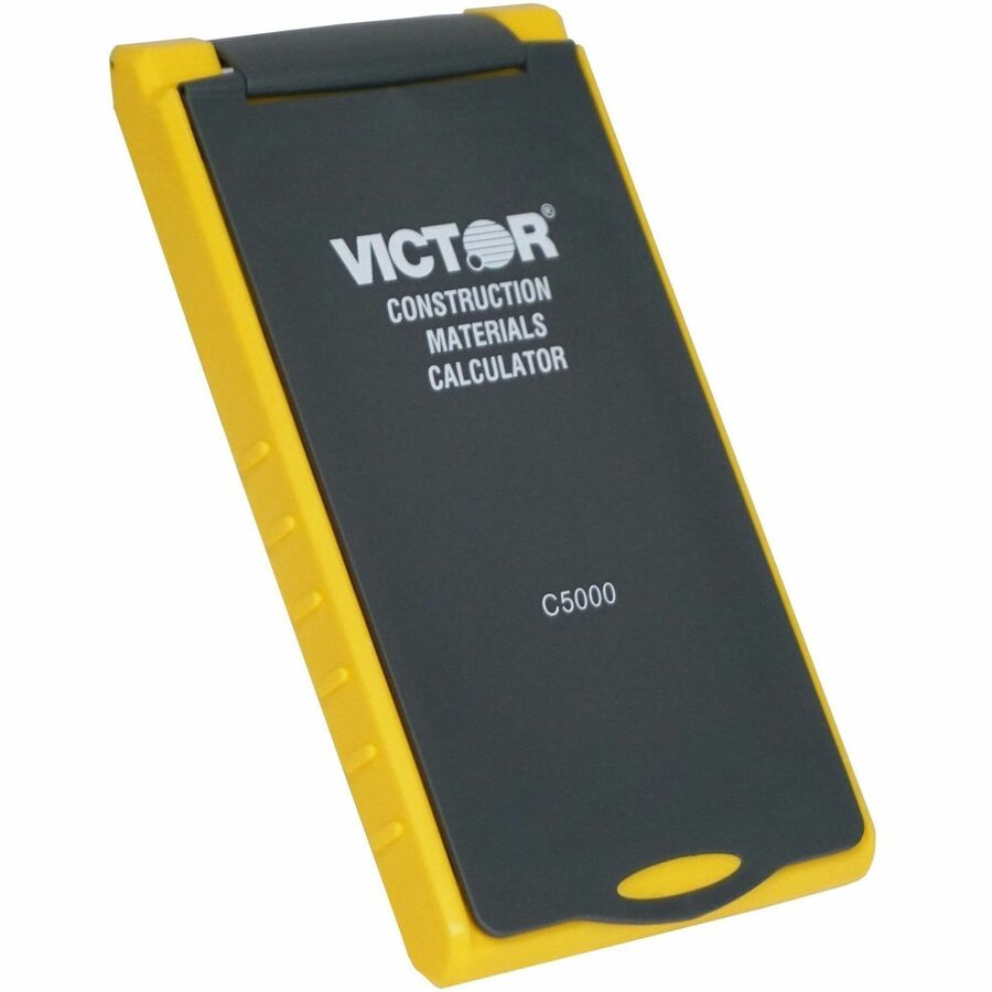 Victor C5000 Construction Materials Calculator - LCD - Battery Powered - 2 - LR44 - Yellow - 1 Each