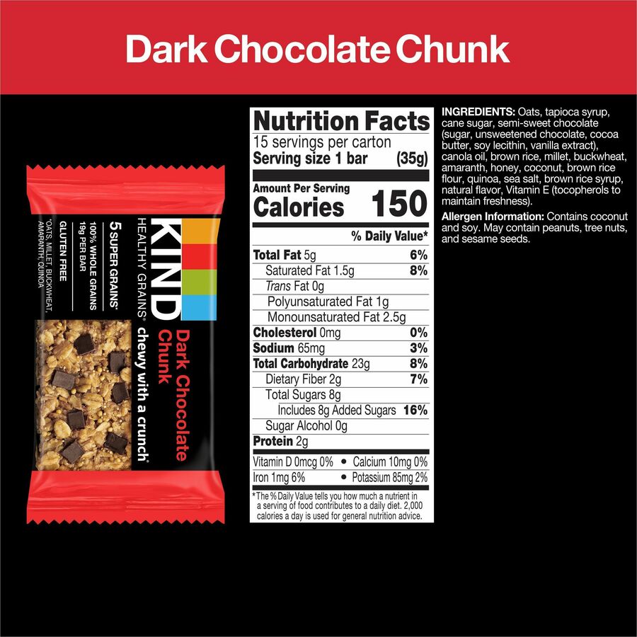 kind-healthy-grains-bars-trans-fat-free-gluten-free-low-sodium-cholesterol-free-dark-chocolate-chunk-120-oz-15-box_knd25283 - 4