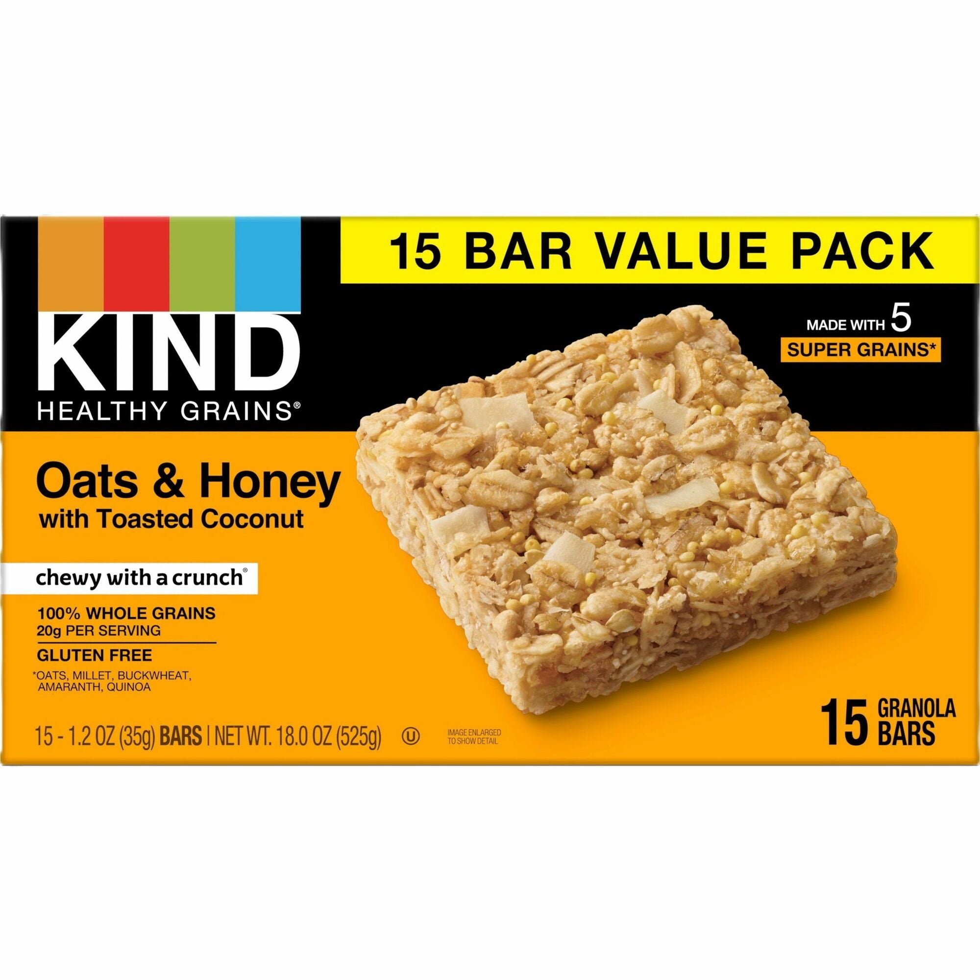 kind-healthy-grains-bars-trans-fat-free-gluten-free-low-sodium-cholesterol-free-oats-&-honey-with-toasted-coconut-120-oz-15-box_knd26825 - 1