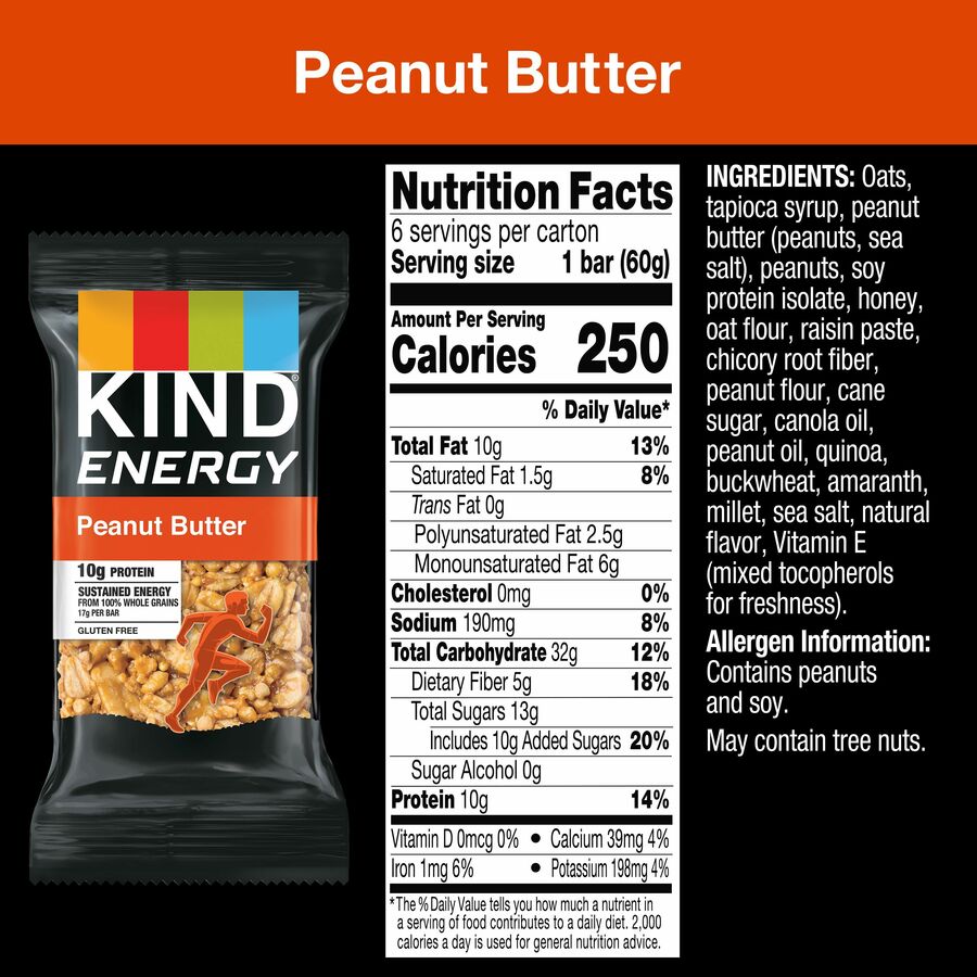 kind-energy-bars-trans-fat-free-gluten-free-individually-wrapped-peanut-butter-210-oz-6-box_knd28715 - 6