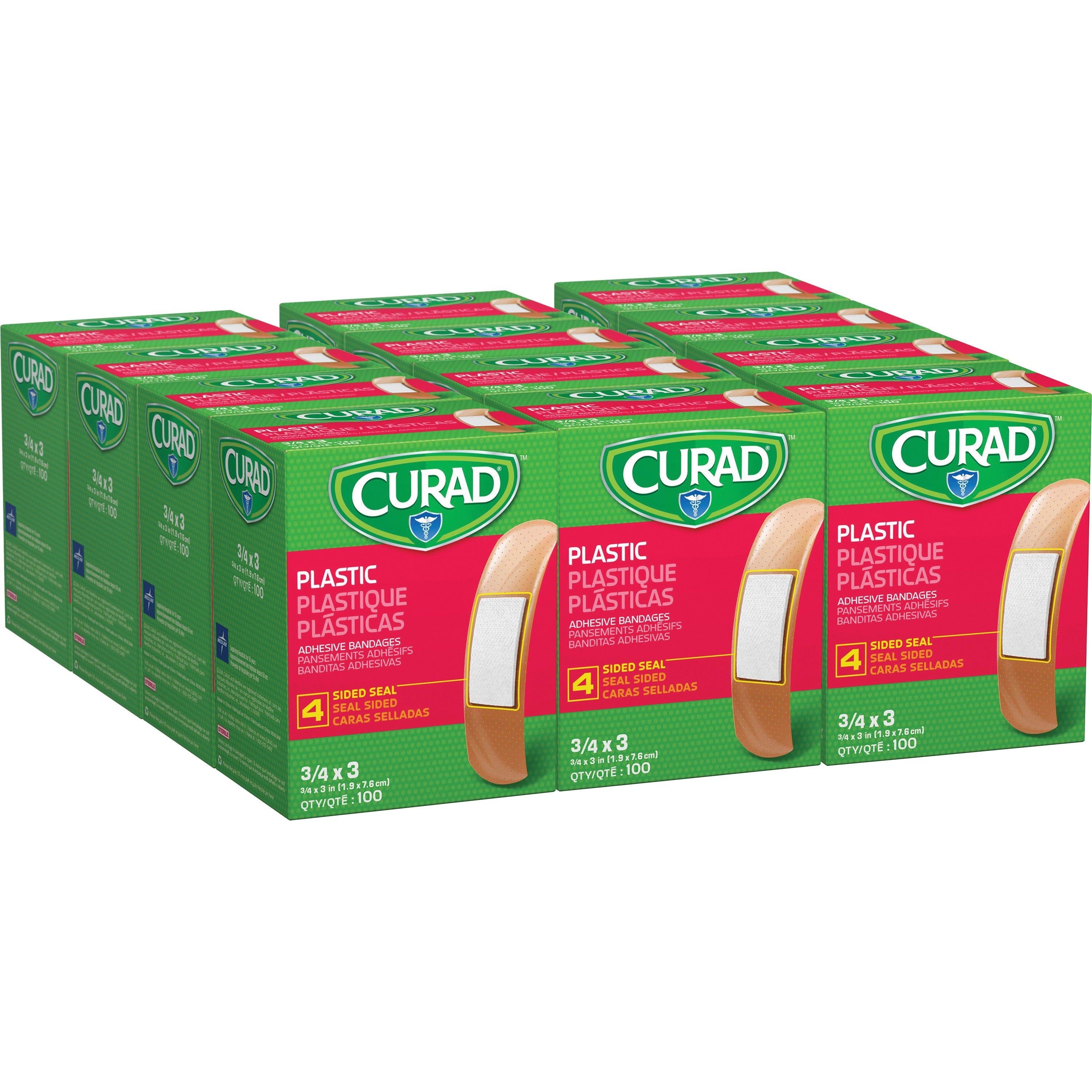 curad-plastic-adhesive-bandages-12-carton-100-per-box-tan-plastic-polyethylene_miinon25500ct - 1