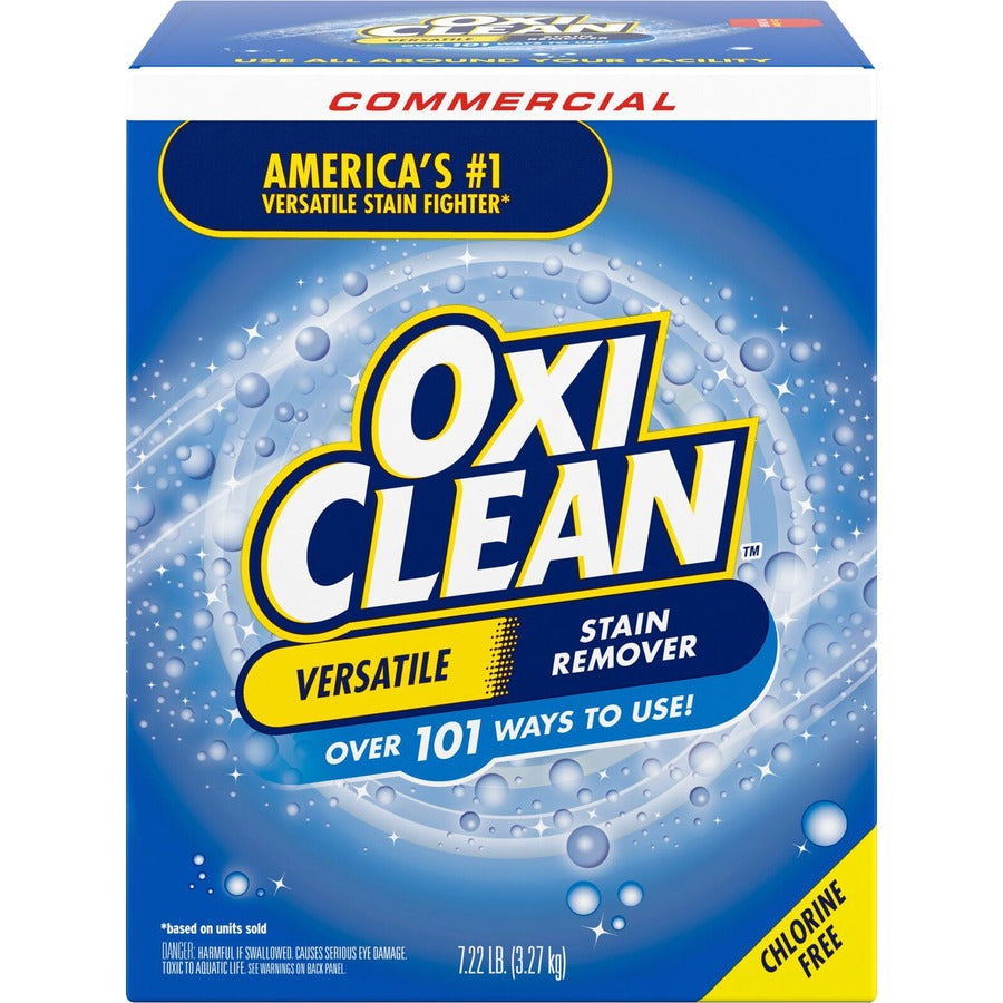 OxiClean Stain Remover Powder - 115.52 oz (7.22 lb) - 4 / Carton - Chlorine-free, Color Safe - Blue
