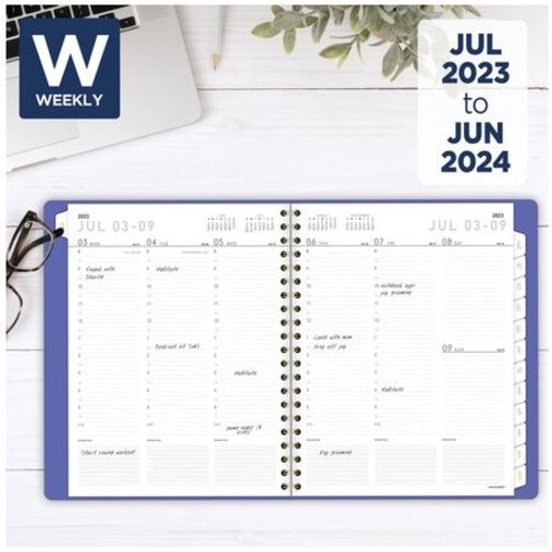 At-A-Glance Contemporary Academic Appointment Planner - Large Size - Academic/Professional - Julian Dates - Weekly, Monthly - 12 Month - July 2023 - June 2024 - 8:00 AM to 5:30 PM - Half-hourly - Monday - Friday - 1 Week, 1 Month Double Page Layout - - 4