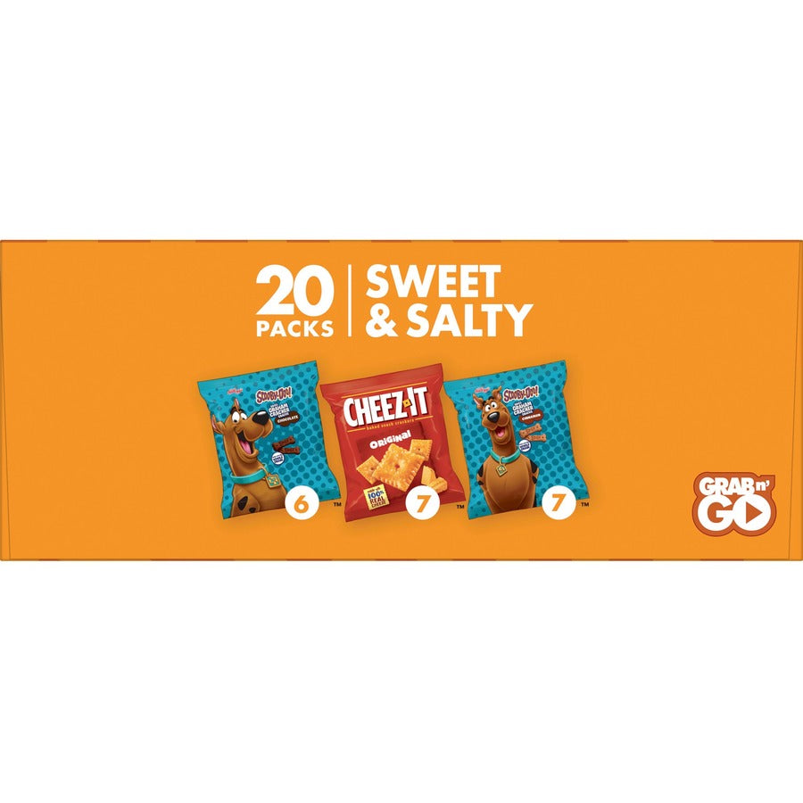 Keebler Sweet & Salty Variety Pack - Individually Wrapped - Sweet & Salty, Cinnamon, Chocolate, Original - 1.25 lb - 20 / Box