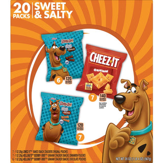 Keebler Sweet & Salty Variety Pack - Individually Wrapped - Sweet & Salty, Cinnamon, Chocolate, Original - 1.25 lb - 20 / Box
