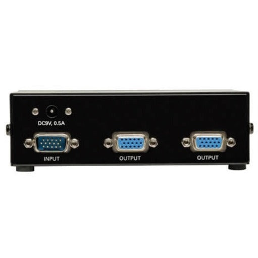 Tripp Lite by Eaton 2-Port VGA/SVGA Video Splitter with Signal Booster High Resolution Video 350MHz (HD15 M/2xF) - 2048 x 1536 - QXGA - 1 x 2 - Computer2 x VGA Out