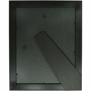 nudell Document Frame - 8.50" x 11" Frame Size - Vertical, Horizontal - Unbreakable, Hanger - 1 Each - Plastic, Wood - Wood Grain, Black