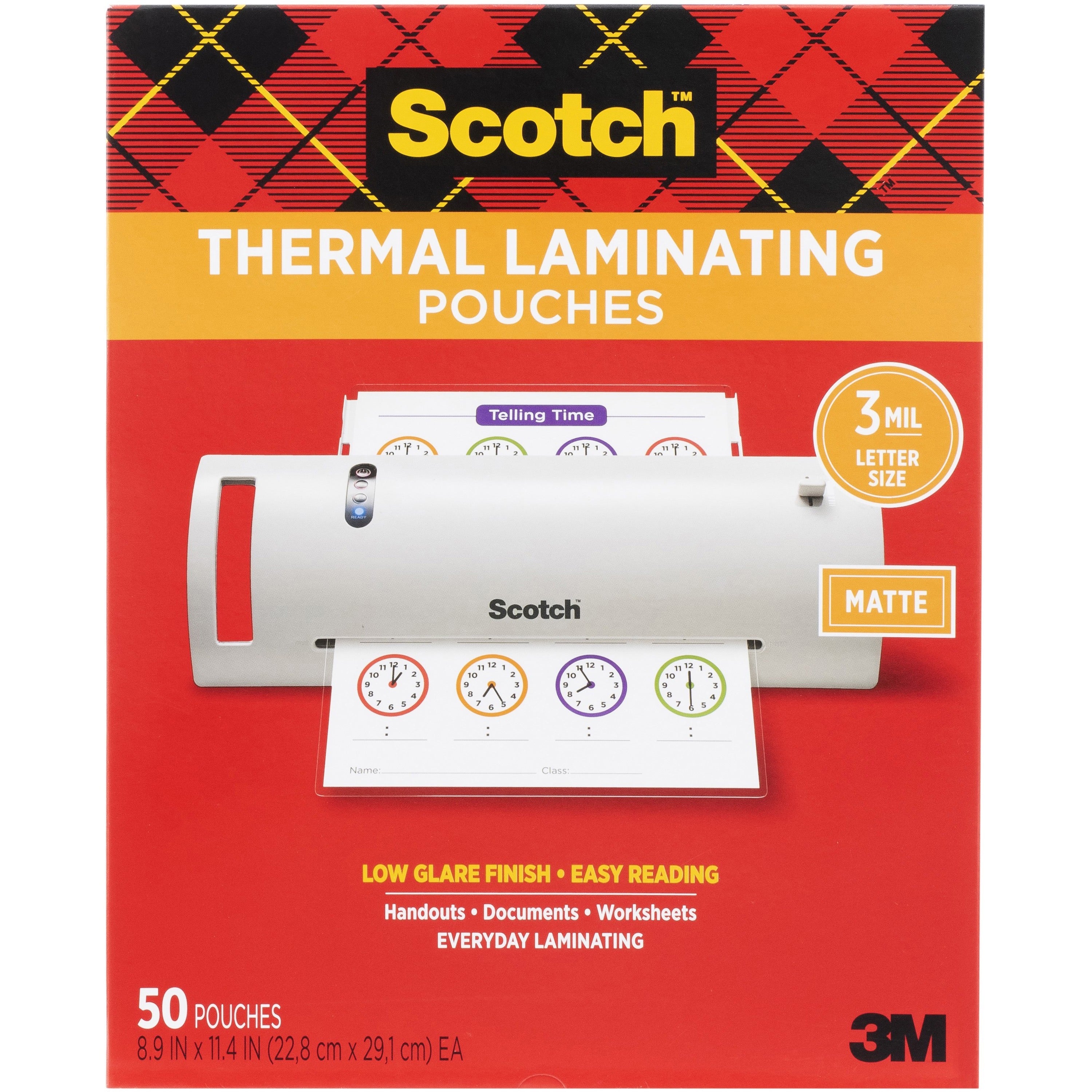 scotch-laminating-pouch-laminating-pouch-sheet-size-890-width-x-1140-length-x-3-mil-thickness-for-laminator-document-award-sign-calendar-certificate-artwork-schedule-double-sided-clear-1-pack_mmmtp385450m - 1