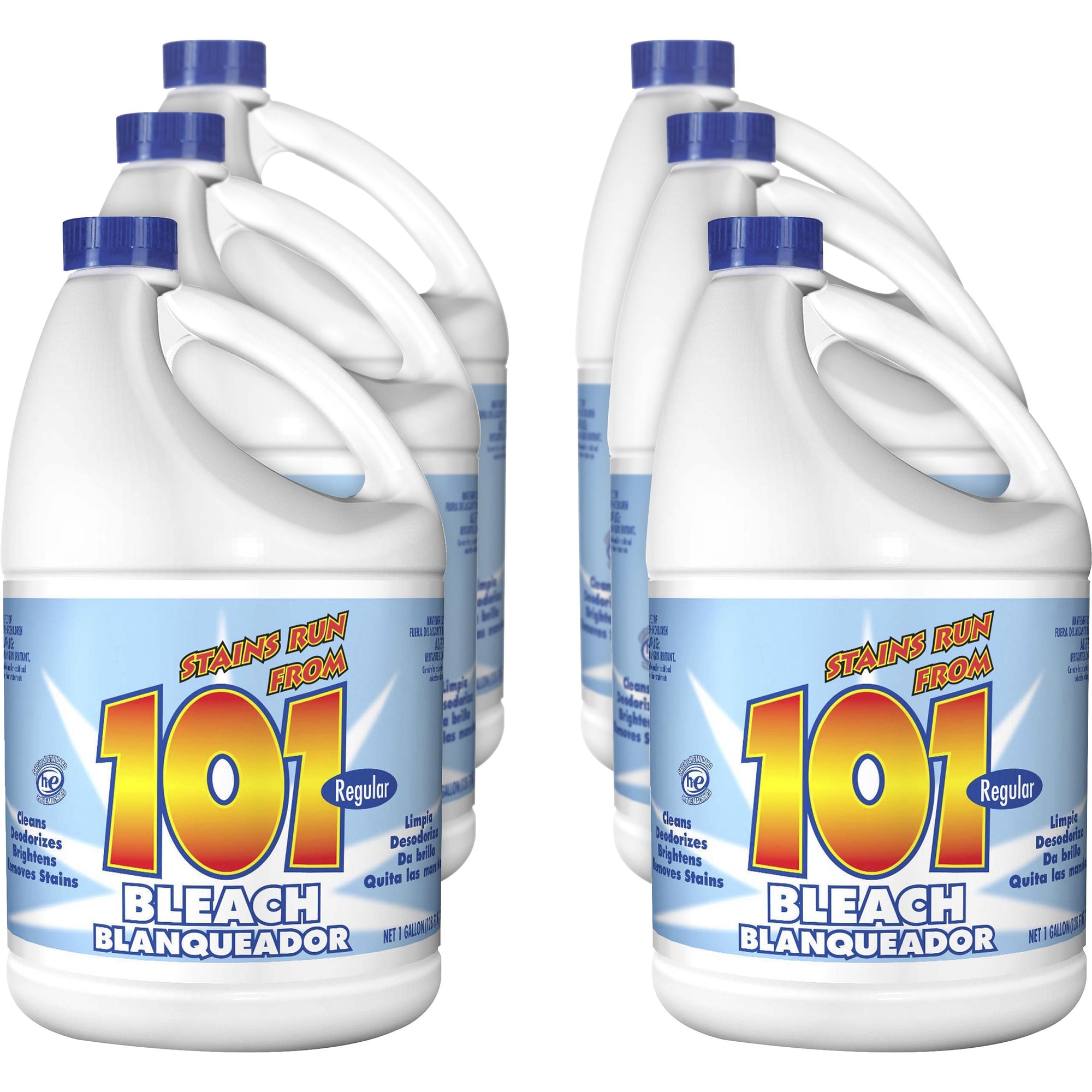 kik-101-regular-bleach-128-fl-oz-4-quart-6-carton-deodorize-clear_kik1100675504ct - 1