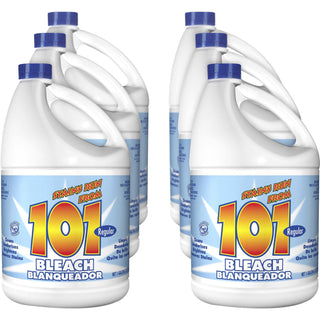kik-101-regular-bleach-128-fl-oz-4-quart-6-carton-deodorize-clear_kik1100675504ct - 1