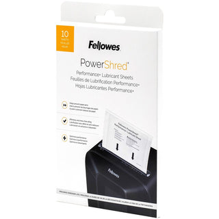 Powershred Performance+ Lubricant Sheets, 8.5 x 6, 10/Pack