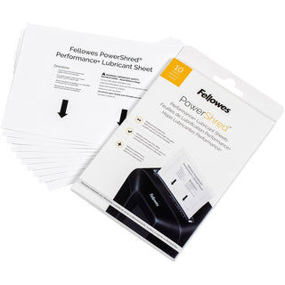 Powershred Performance+ Lubricant Sheets, 8.5 x 6, 10/Pack