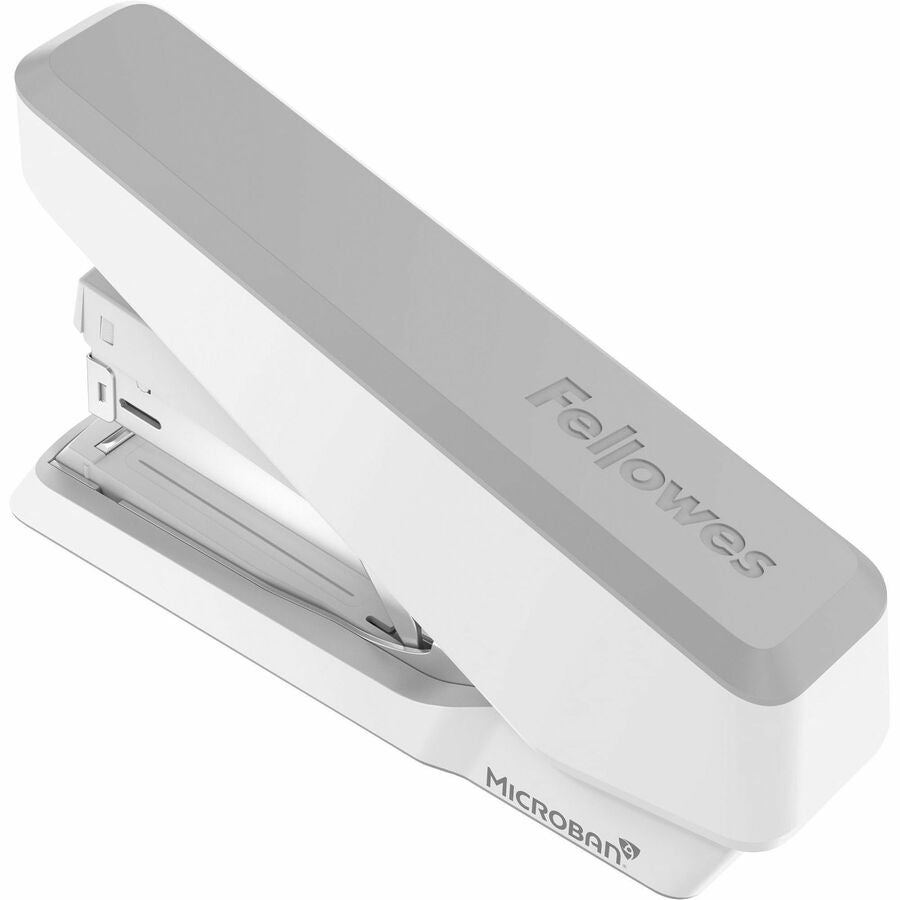 LX870 EasyPress Stapler, 40-Sheet Capacity, Gray/White