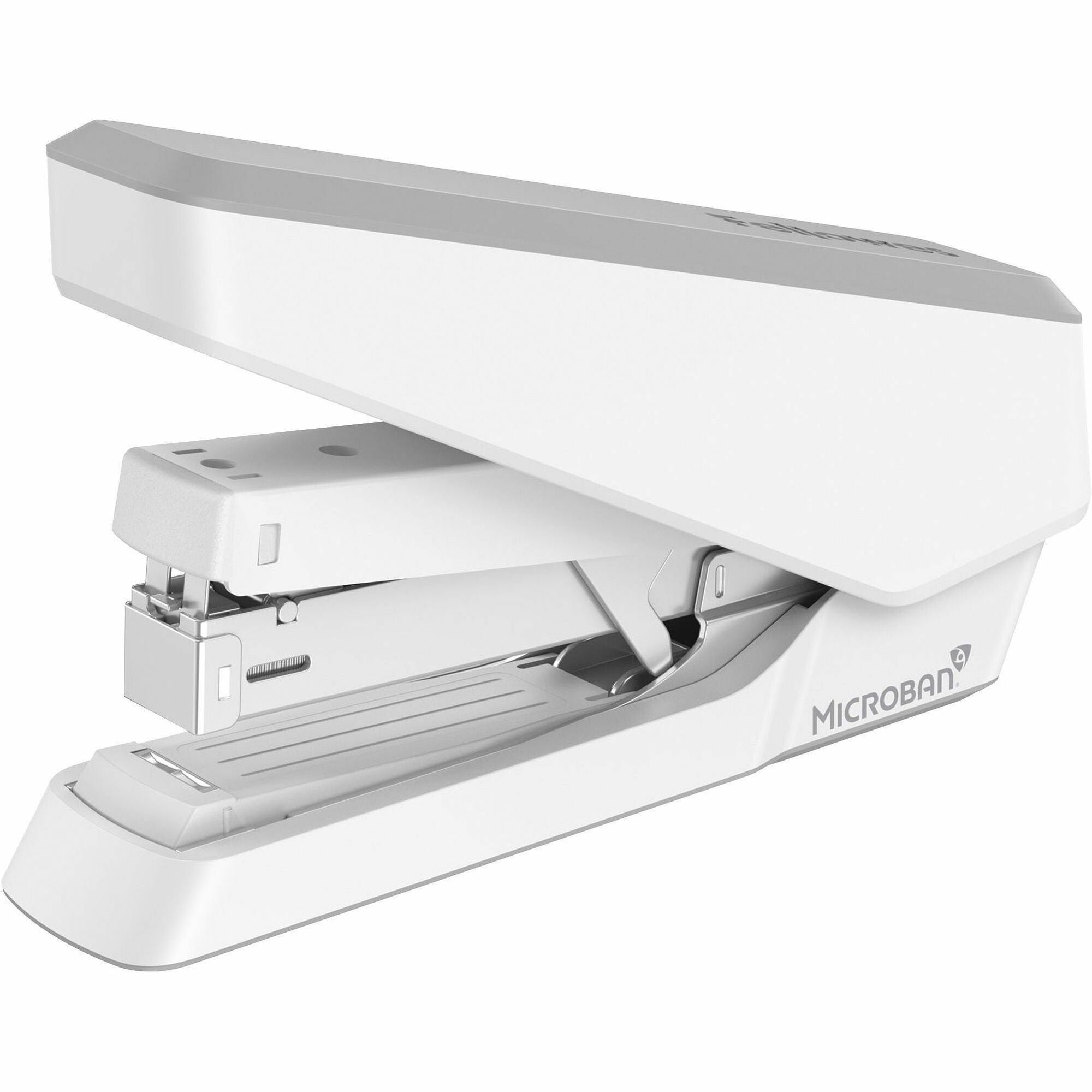 LX870 EasyPress Stapler, 40-Sheet Capacity, Gray/White