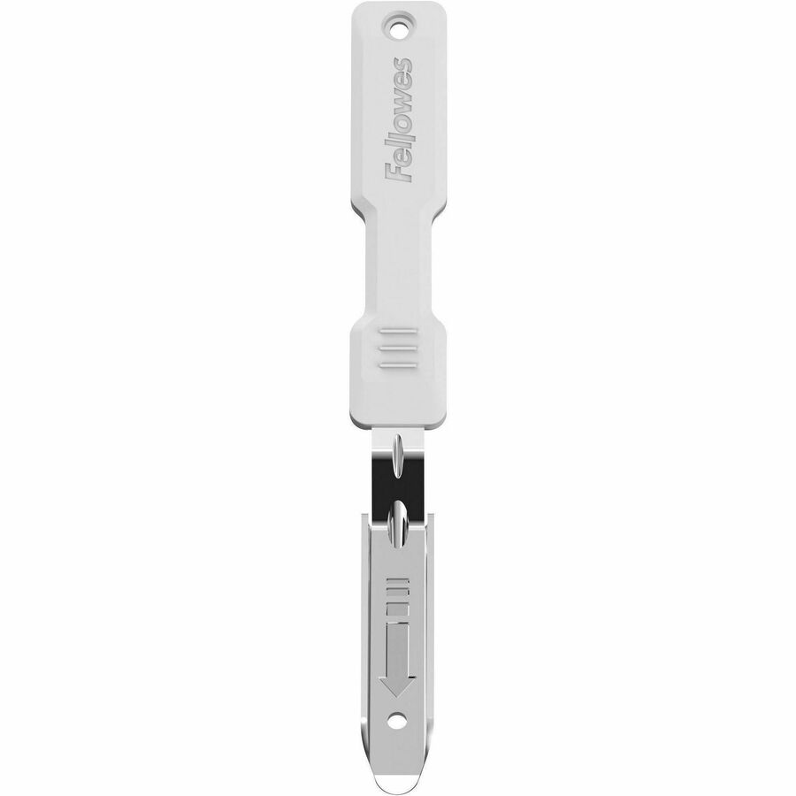 Fellowes LX815 Staple Remover - White, Silver - Antimicrobial - 1 Each